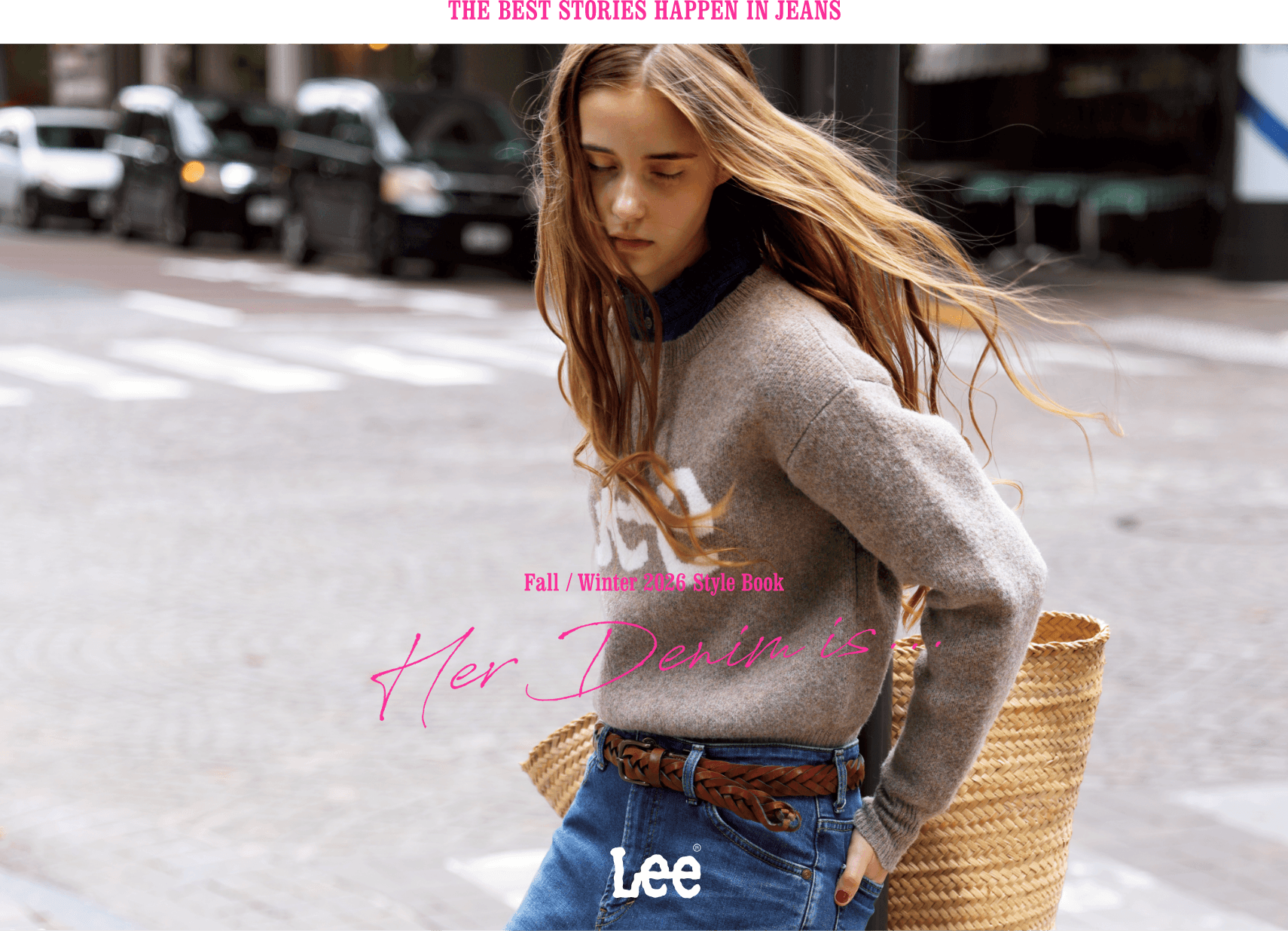 The best stories happen in jeans. Fall winter 2026 style book. Her denim is